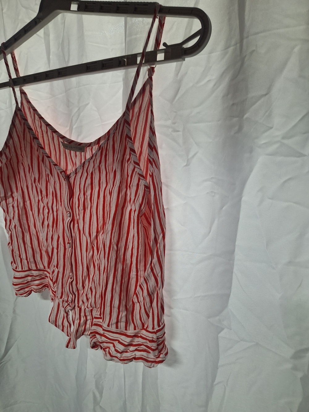 Women’s Red and White Striped Cami Top - Picture 4 of 6